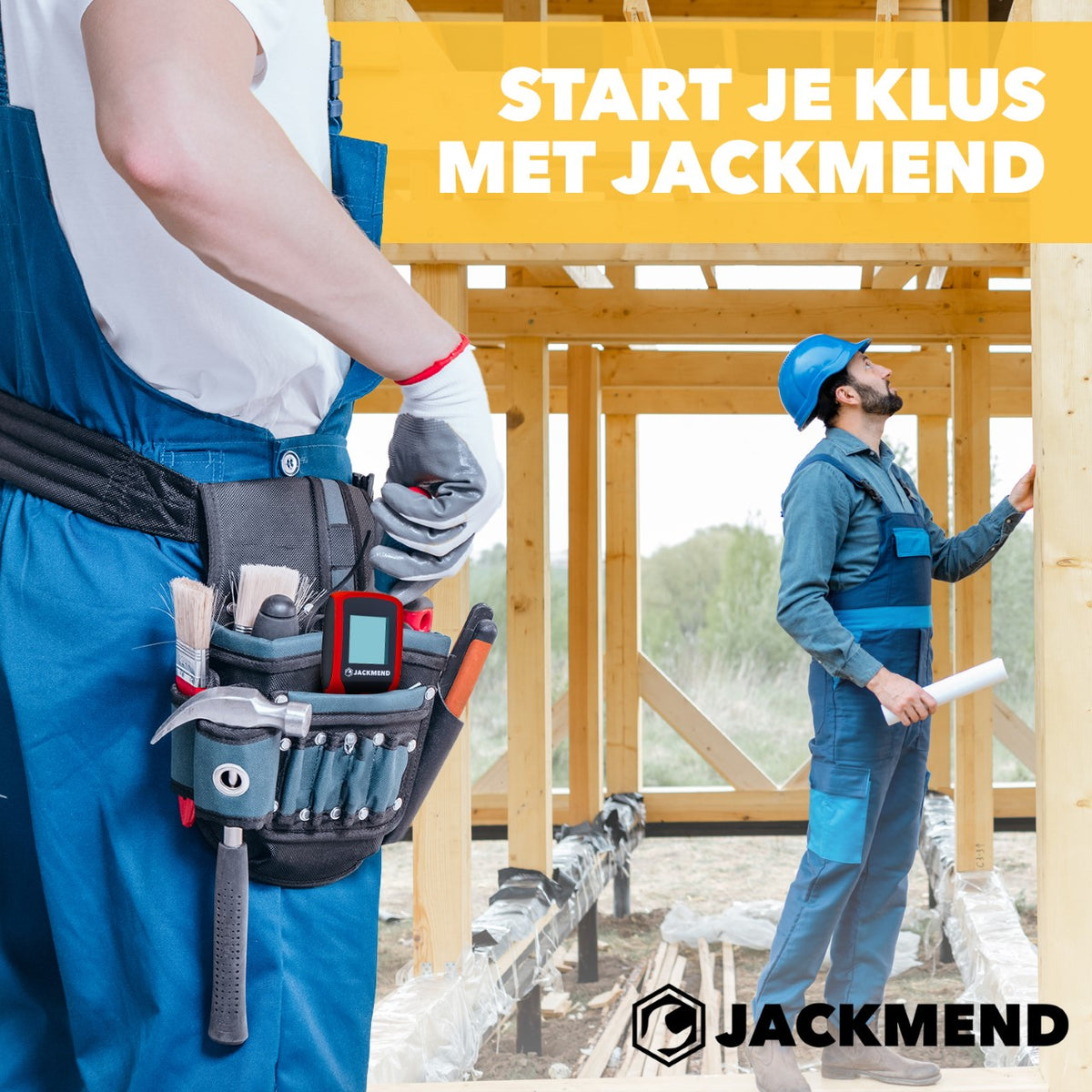 JACKMEND Professionele Laserafstandmeter met 50 Meter Bereik
