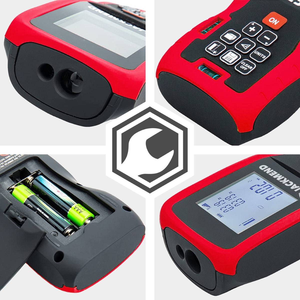 JACKMEND Professionele Laserafstandmeter met 50 Meter Bereik